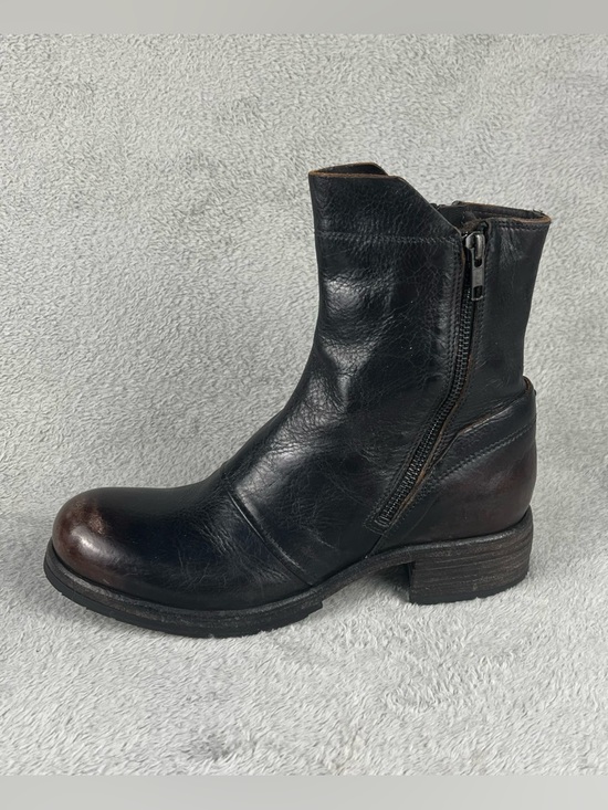 Shoto Women’s Handmade Italian Leather Boots EU 38 Dark Brown Patina Zips main image 6